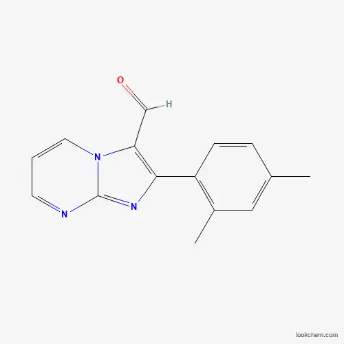 Molecular Structure of 881040-36-4 (2-(2,4-Dimethylphenyl)imidazo[1,2-a]pyrimidine-3-carbaldehyde)