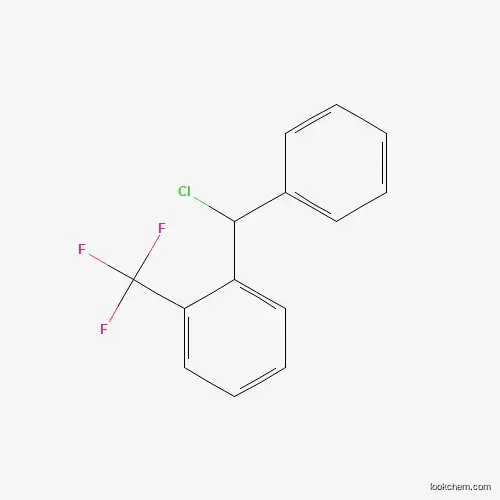 Molecular Structure of 881040-67-1 (1-[Chloro(phenyl)methyl]-2-(trifluoromethyl)benzene)