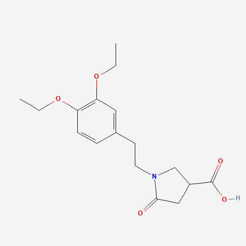 1-[2-(3,4-DIETHOXY-PHENYL)-ETHYL]-5-OXO-PYRROLIDINE-3-CARBOXYLIC ACID