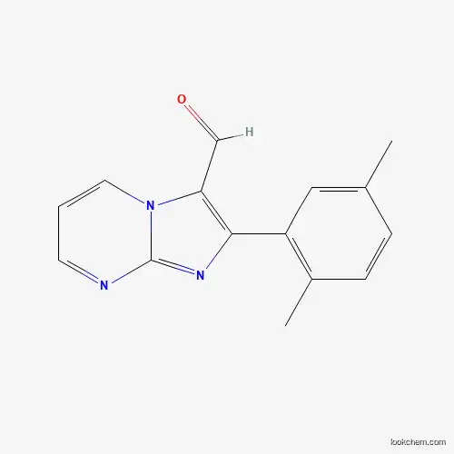Molecular Structure of 881041-17-4 (2-(2,5-Dimethylphenyl)imidazo[1,2-a]pyrimidine-3-carbaldehyde)