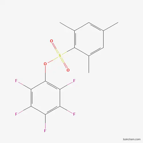 Molecular Structure of 885950-62-9 (2,3,4,5,6-Pentafluorophenyl 2,4,6-trimethylbenzenesulfonate)