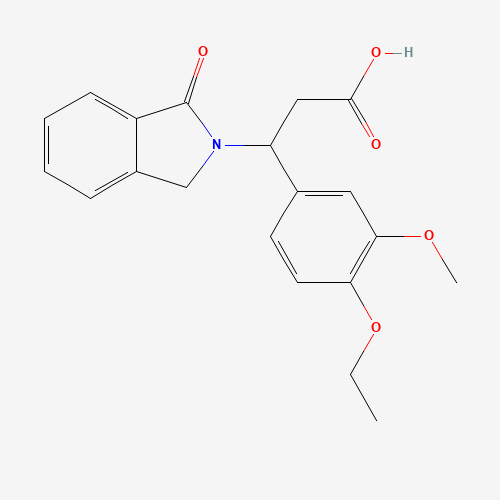 3-(4-ETHOXY-3-METHOXYPHENYL)-3-(1-OXO-1,3-DIHYDRO-2H-ISOINDOL-2-YL)PROPANOIC ACID