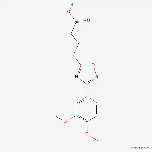 Molecular Structure of 885952-42-1 (4-[3-(3,4-Dimethoxyphenyl)-1,2,4-oxadiazol-5-yl]butanoic acid)