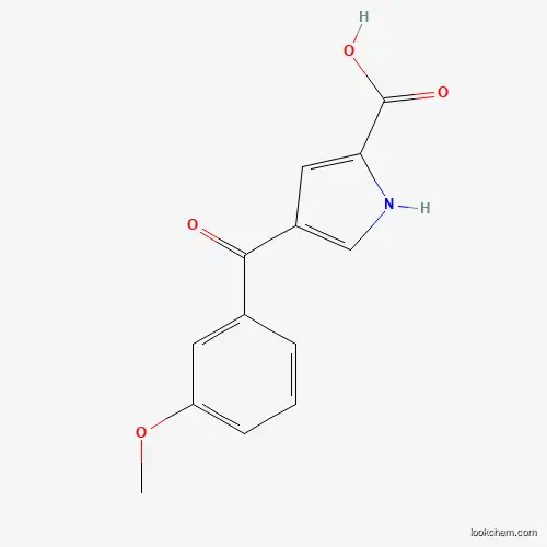 Molecular Structure of 886361-11-1 (4-(3-methoxybenzoyl)-1H-pyrrole-2-carboxylic Acid)