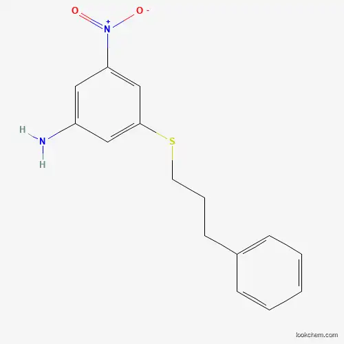 Molecular Structure of 899710-42-0 (3-Nitro-5-[(3-phenylpropyl)thio]aniline)