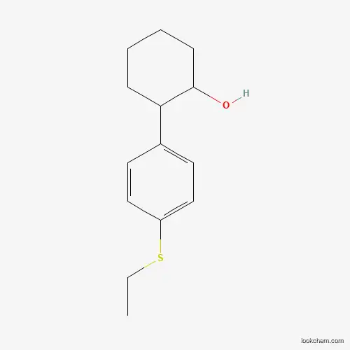 Molecular Structure of 933674-55-6 (trans-2-(4-Ethylthiophenyl)cyclohexanol)