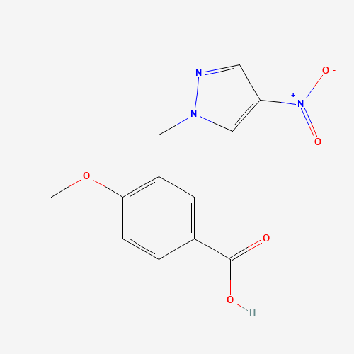 4-METHOXY-3-(4-NITRO-PYRAZOL-1-YLMETHYL)-BENZOIC ACID