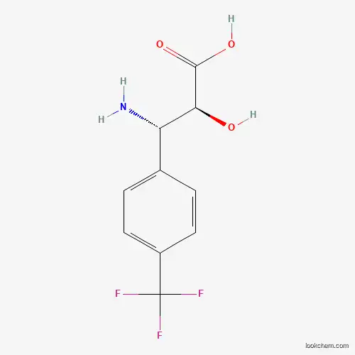Molecular Structure of 959574-20-0 ((2S,3S)-3-Amino-2-hydroxy-3-(4-(trifluoromethyl)phenyl)propanoic acid)