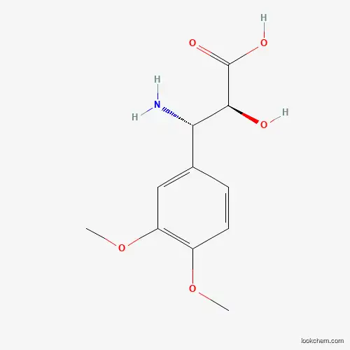 Molecular Structure of 959580-88-2 ((2S,3S)-3-amino-3-(3,4-dimethoxyphenyl)-2-hydroxypropanoic acid)