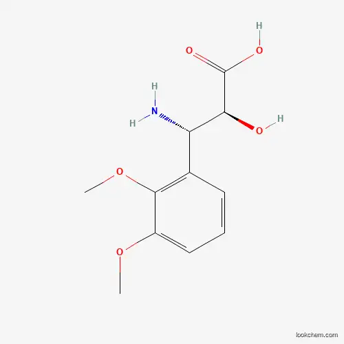Molecular Structure of 959582-77-5 ((2S,3S)-3-amino-3-(2,3-dimethoxyphenyl)-2-hydroxypropanoic acid)