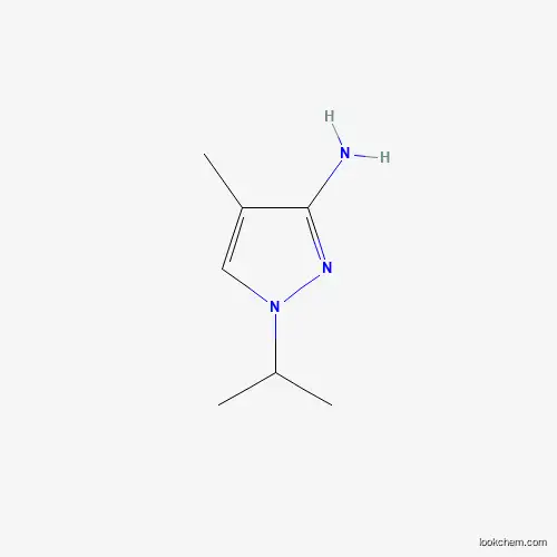 Molecular Structure of 1174866-04-6 (1-Isopropyl-4-methyl-1H-pyrazol-3-amine)