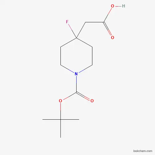 2-(1-(Tert-butoxycarbonyl)-4-fluoropiperidin-4-yl)acetic acid