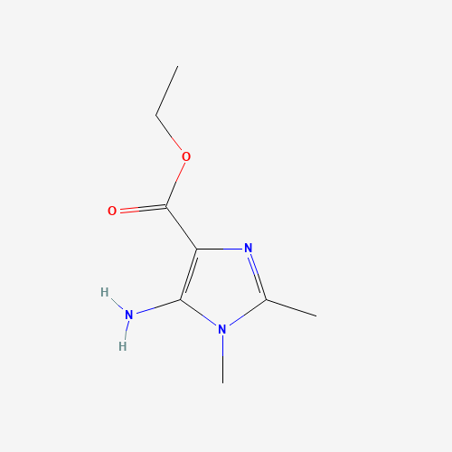 Molecular Structure of 1249354-09-3 (ethyl 5-amino-1,2-dimethyl-1H-imidazole-4-carboxylate)