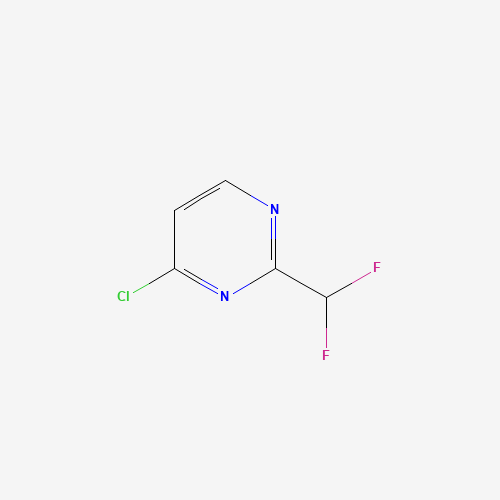 Molecular Structure of 1261453-07-9 (4-Chloro-2-(difluoromethyl)pyrimidine)