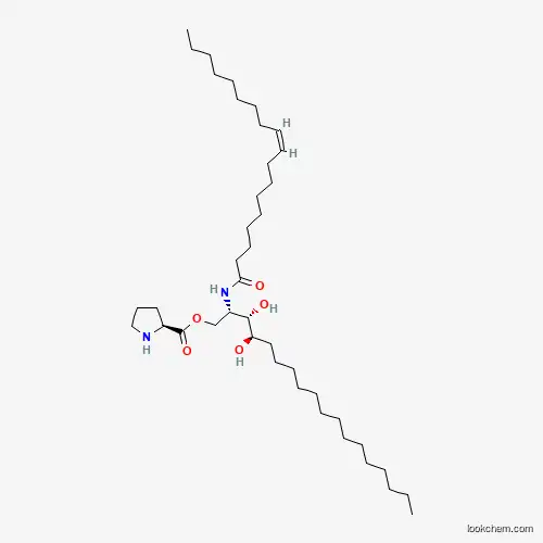 Molecular Structure of 1319128-52-3 (2-Oleamido-1,3,4-octadecatriyl prolinate)