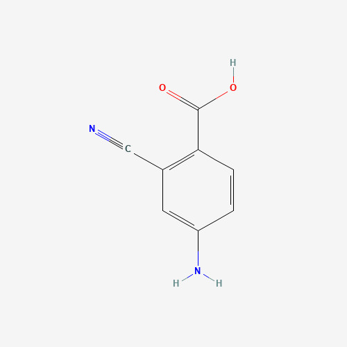 Molecular Structure of 1369820-01-8 (4-Amino-2-cyanobenzoic acid)