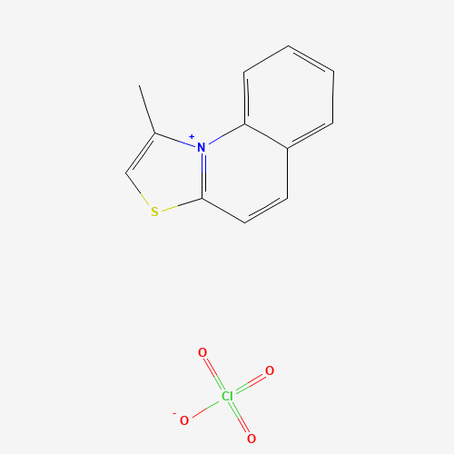 Molecular Structure of 13896-88-3 (1-Methyl[1,3]thiazolo[3,2-a]quinolin-10-ium perchlorate)