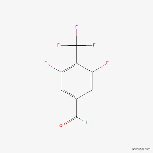 Molecular Structure of 1417569-98-2 (3,5-Difluoro-4-(trifluoromethyl)benzaldehyde)