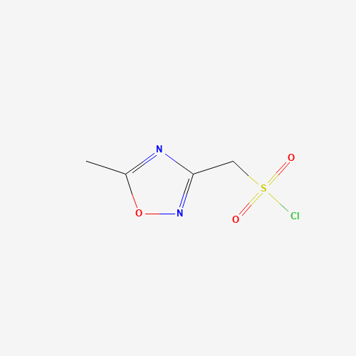 Molecular Structure of 1598160-87-2 ((5-Methyl-1,2,4-oxadiazol-3-yl)methanesulfonyl chloride)