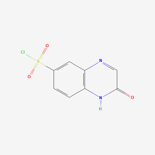 Molecular Structure of 196962-62-6 (6-Quinoxalinesulfonyl chloride, 1,2-dihydro-2-oxo-)