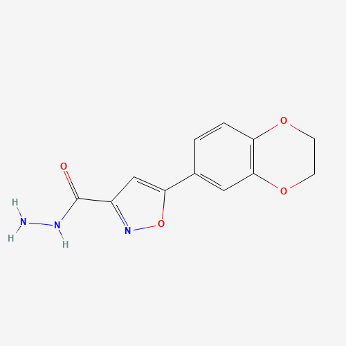 5-(2,3-DIHYDROBENZO[B][1,4]DIOXIN-7-YL)ISOXAZOLE-3-CARBOHYDRAZIDE