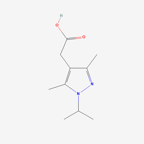 Molecular Structure of 1007502-38-6 (2-[3,5-dimethyl-1-(propan-2-yl)-1H-pyrazol-4-yl]acetic acid)