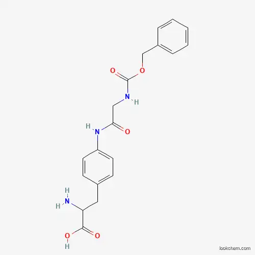 Molecular Structure of 5460-55-9 (2-Amino-3-[4-[[2-(phenylmethoxycarbonylamino)acetyl]amino]phenyl]propanoic acid)