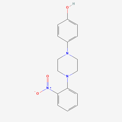 766473-61-4,4-[4-(2-Nitrophenyl)-1-piperazinyl]phenol,DTXSID401272400;AKOS017077612;4-[4-(2-Nitrophenyl)-1-piperazinyl]phenol;Z31212984;766473-61-4