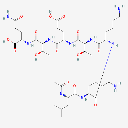 885340-08-9,Unii-qhk6Z47gtg,TB500;885340-08-9;UNII-QHK6Z47GTG;QHK6Z47GTG;TB-500;L-Glutamine, N-acetyl-L-leucyl-L-lysyl-L-lysyl-L-threonyl-L-alpha-glutamyl-L-threonyl-;GLXC-26514;HY-P0170;Ac-Leu-Lys-Lys-Thr-Glu-Thr-Gln-OH;AKOS040763972;CS-6213;MS-31657;(2S)-2-[[(2S,3R)-2-[[(2S)-2-[[(2S,3R)-2-[[(2S)-2-[[(2S)-2-[[(2S)-2-acetamido-4-methylpentanoyl]amino]-6-aminohexanoyl]amino]-6-aminohexanoyl]amino]-3-hydroxybutanoyl]amino]-4-carboxybutanoyl]amino]-3-hydroxybutanoyl]amino]-5-amino-5-oxopentanoic acid