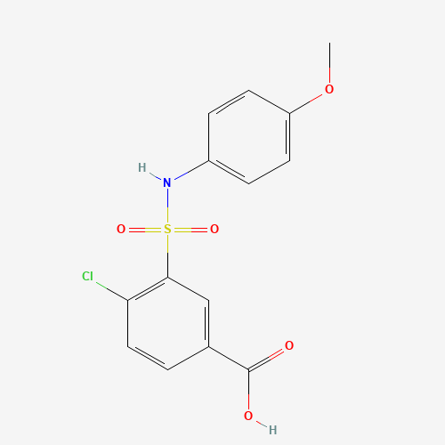 4-CHLORO-3-(4-METHOXY-PHENYLSULFAMOYL)-BENZOIC ACID