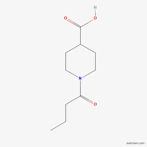 Molecular Structure of 117704-87-7 (1-Butyrylpiperidine-4-carboxylic acid)