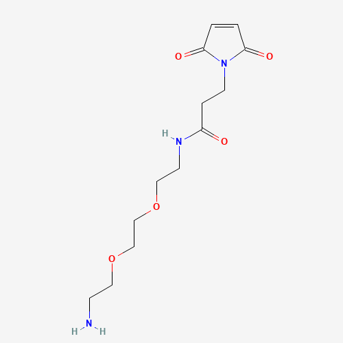 Molecular Structure of 1207751-12-9 (N-(2-(2-(2-Aminoethoxy)ethoxy)ethyl)-3-(2,5-dioxo-2,5-dihydro-1H-pyrrol-1-yl)propanamide)