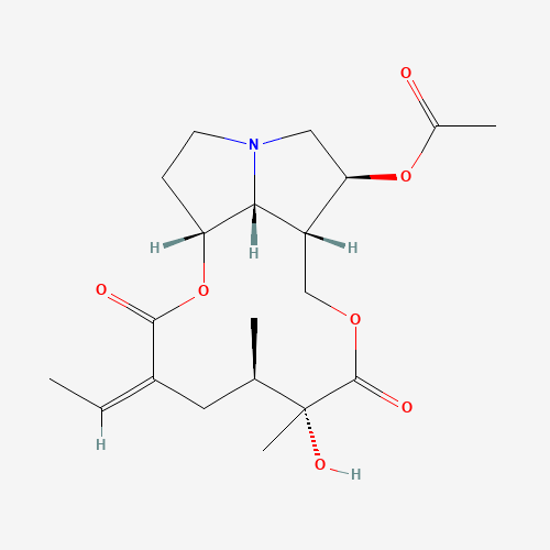(1beta,2beta)-12-hydroxy-11,16-dioxo-1,2-dihydrosenecionan-2-yl acetate
