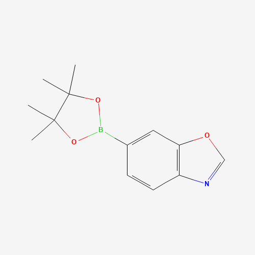 Molecular Structure of 1810038-58-4 (6-(4,4,5,5-Tetramethyl-1,3,2-dioxaborolan-2-yl)benzo[d]oxazole)