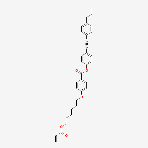 4-[[6-[(1-Oxo-2-propenyl)oxy]hexyl]oxy]benzoic acid 4-[(4-propylphenyl)ethynyl]phenyl ester