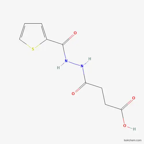 Molecular Structure of 314765-11-2 (4-Oxo-4-[N'-(thiophene-2-carbonyl)-hydrazino]-butyric acid)