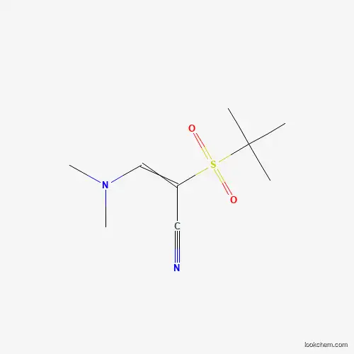 Molecular Structure of 338751-71-6 (3-(Dimethylamino)-2-(2-methylpropane-2-sulfonyl)prop-2-enenitrile)