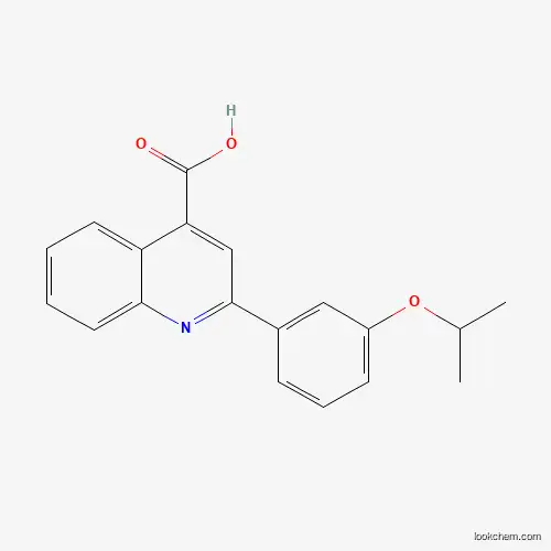 Molecular Structure of 350989-59-2 (2-(3-Isopropoxyphenyl)quinoline-4-carboxylic acid)