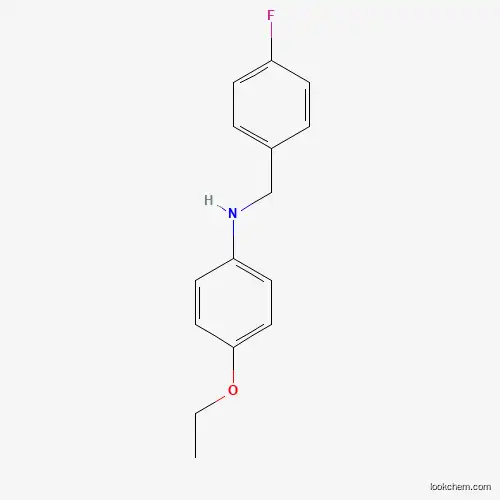 Molecular Structure of 356531-50-5 (4-ethoxy-N-[(4-fluorophenyl)methyl]aniline)