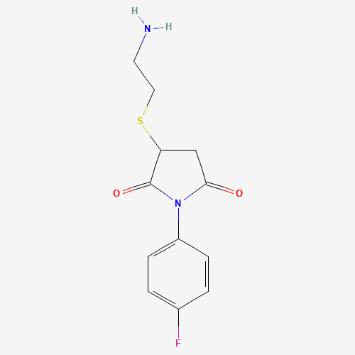 3-(2-Aminoethylsulfanyl)-1-(4-fluorophenyl)pyrrolidine-2,5-dione