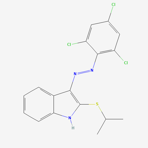 2-(Isopropylsulfanyl)-3H-indol-3-one N-(2,4,6-trichlorophenyl)hydrazone