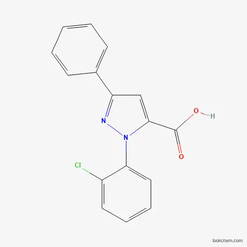 Molecular Structure of 618102-00-4 (1-(2-chlorophenyl)-3-phenyl-1H-pyrazole-5-carboxylic acid)