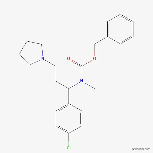Molecular Structure of 675602-82-1 (Benzyl (1-(4-chlorophenyl)-3-(pyrrolidin-1-yl)propyl)(methyl)carbamate)