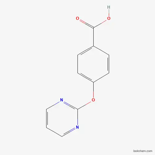 Molecular Structure of 855423-33-5 (4-(Pyrimidin-2-yloxy)benzoic acid)
