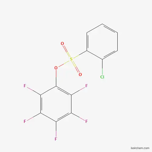 Molecular Structure of 885949-55-3 (2,3,4,5,6-Pentafluorophenyl 2-chlorobenzenesulfonate)