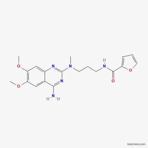 Molecular Structure of 98902-36-4 (N-(3-((4-Amino-6,7-dimethoxyquinazolin-2-yl)methylamino)propyl)furan-2-carboxamide)