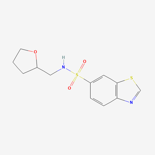 Molecular Structure of 1427460-47-6 (N-(Tetrahydrofuran-2-ylmethyl)-1,3-benzothiazole-6-sulfonamide)