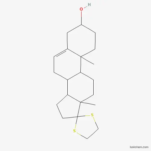 Molecular Structure of 14517-40-9 (10,13-Dimethyl-1,2,3,4,7,8,9,10,11,12,13,14,15,16-tetradecahydrospiro[cyclopenta[a]phenanthrene-17,2'-[1,3]dithiolan]-3-ol)
