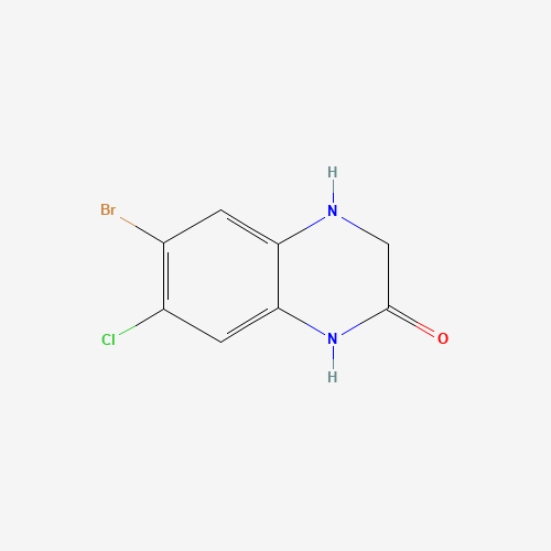 6-Bromo-7-chloro-3,4-dihydroquinoxaline-2(1H)-one