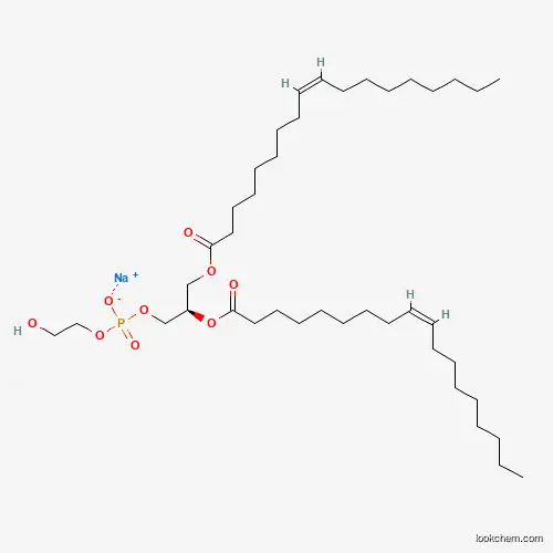 Molecular Structure of 474923-51-8 (Sodium (2R)-2,3-bis{[(9Z)-octadec-9-enoyl]oxy}propyl 2-hydroxyethyl phosphate)